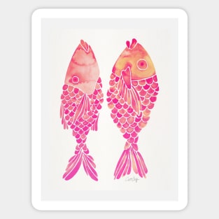 indonesian fish pink ombre Sticker